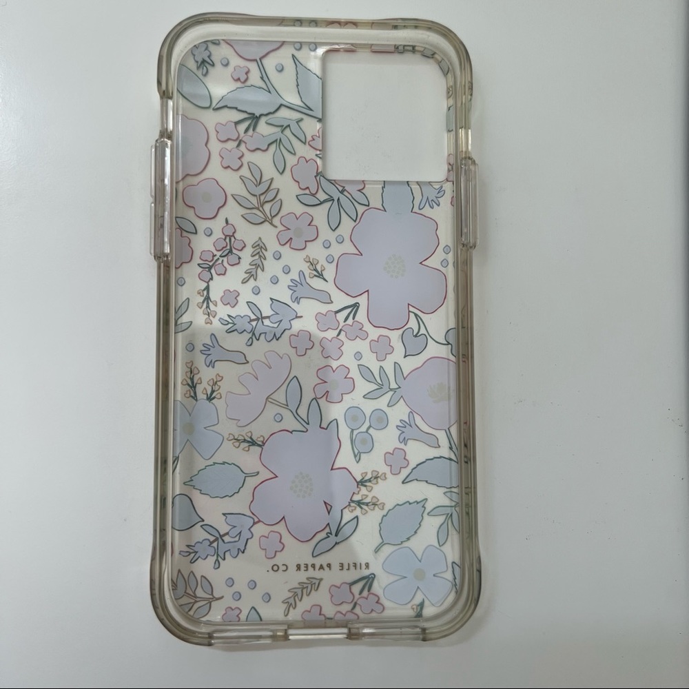 Rifle Paper Co iPhone 11 Pro/X/XS case in Clear Wild Rose - Picture 4 of 4